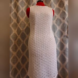 Cato Ivory Crochet Midi Dress